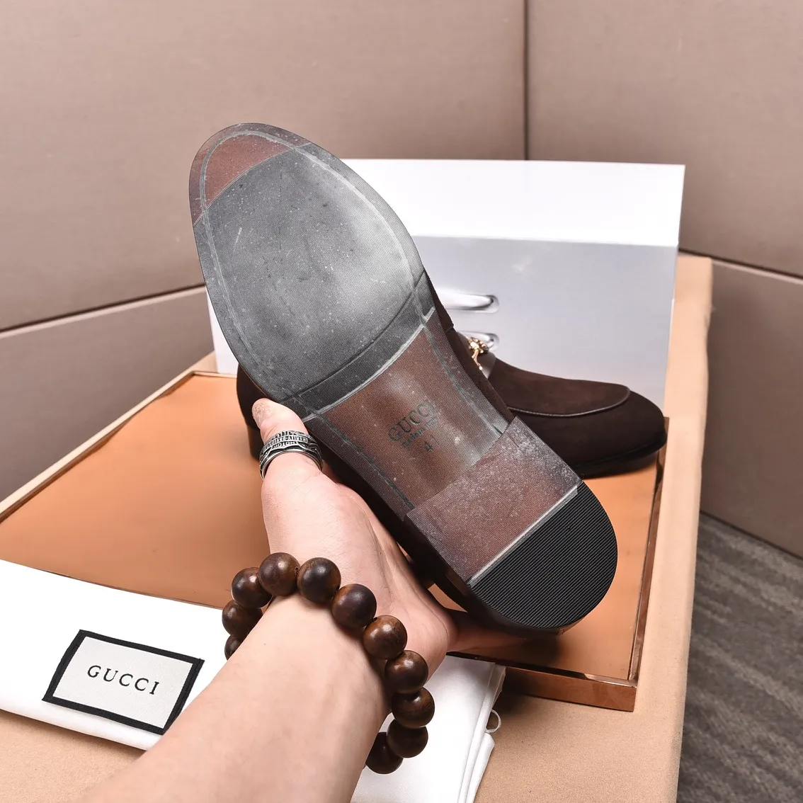 Men's shoes💰540📛📛Original (water-dyed cowhide) Gucci GUCCI official website formal shoes🌀 Italian🇮🇹imported cowhide➕top imported water-dyed cowhide lining💋Finely handmade original bottom, the real thing looks better when photographed in person Standard size 38-44